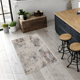 3' X 5' Beige Abstract Printed Area Rug - Homeroots - Flyclothing LLC