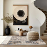 4' X 6' Beige Abstract Printed Area Rug - Homeroots - Flyclothing LLC