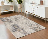 4' X 6' Beige Abstract Printed Area Rug - Homeroots - Flyclothing LLC