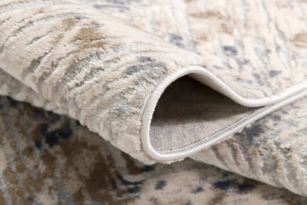 5' X 8' Ivory And Beige Abstract Diamonds Area Rug - Homeroots - Flyclothing LLC