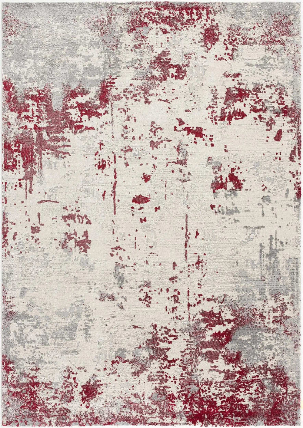 3' X 5' Red Abstract Dhurrie Area Rug - Homeroots - Flyclothing LLC