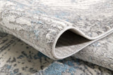 7' X 10' Blue Abstract Circular Motifs Area Rug - Homeroots - Flyclothing LLC