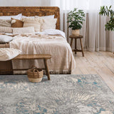 8' X 10' Blue Abstract Dhurrie Area Rug - Homeroots - Flyclothing LLC