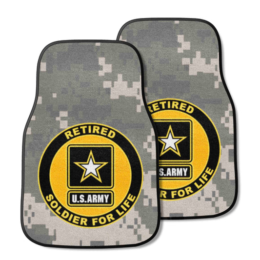 U.S. Army Front Carpet Car Mat Set - 2 Pieces
