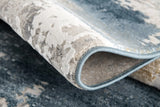 6' X 9' Blue And Ivory Abstract Dhurrie Area Rug - Homeroots - Flyclothing LLC