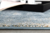 6' X 9' Blue And Ivory Abstract Dhurrie Area Rug - Homeroots - Flyclothing LLC