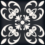 7" X 7" Black And White Quatro Peel And Stick Removable Tiles - Homeroots - Flyclothing LLC