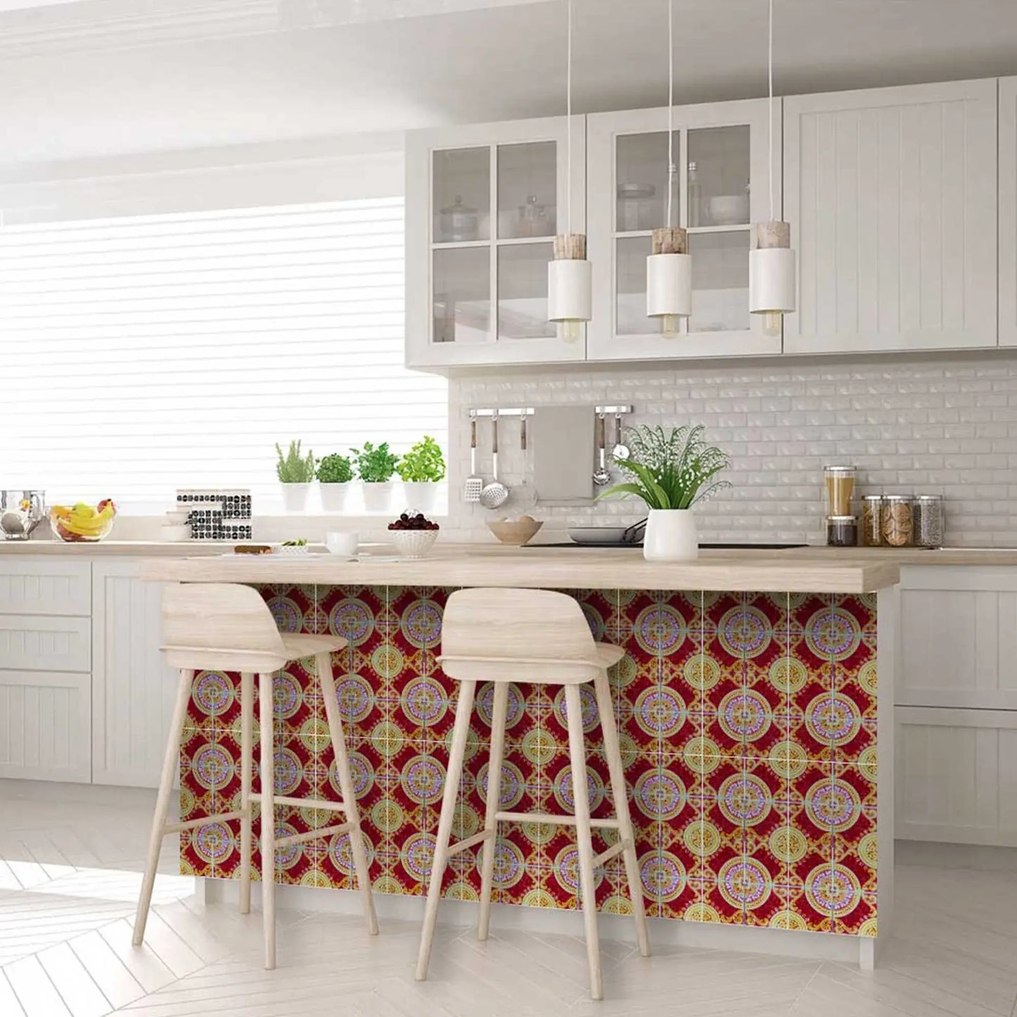 6" X 6" Golden Ruby Removable Peel And Stick Tiles - Homeroots - Flyclothing LLC