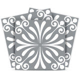 6" X 6" Gray And White Spire Peel And Stick Removable Tiles - Homeroots - Flyclothing LLC