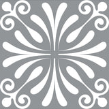 6" X 6" Gray And White Spire Peel And Stick Removable Tiles - Homeroots - Flyclothing LLC