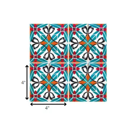 4" X 4" Cali Venice Removable Peel And Stick Tiles - Homeroots - Flyclothing LLC
