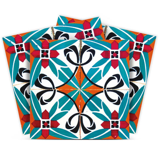 5" X 5" Cali Venice Removable  Peel And Stick Tiles - Homeroots
