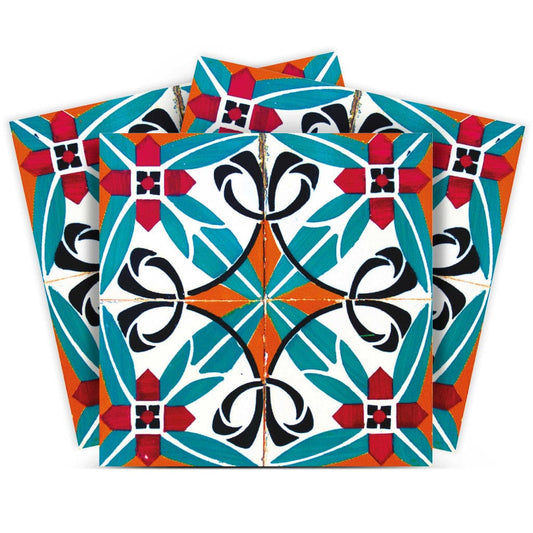 6" X 6" Cali Venice Removable  Peel And Stick Tiles - Homeroots