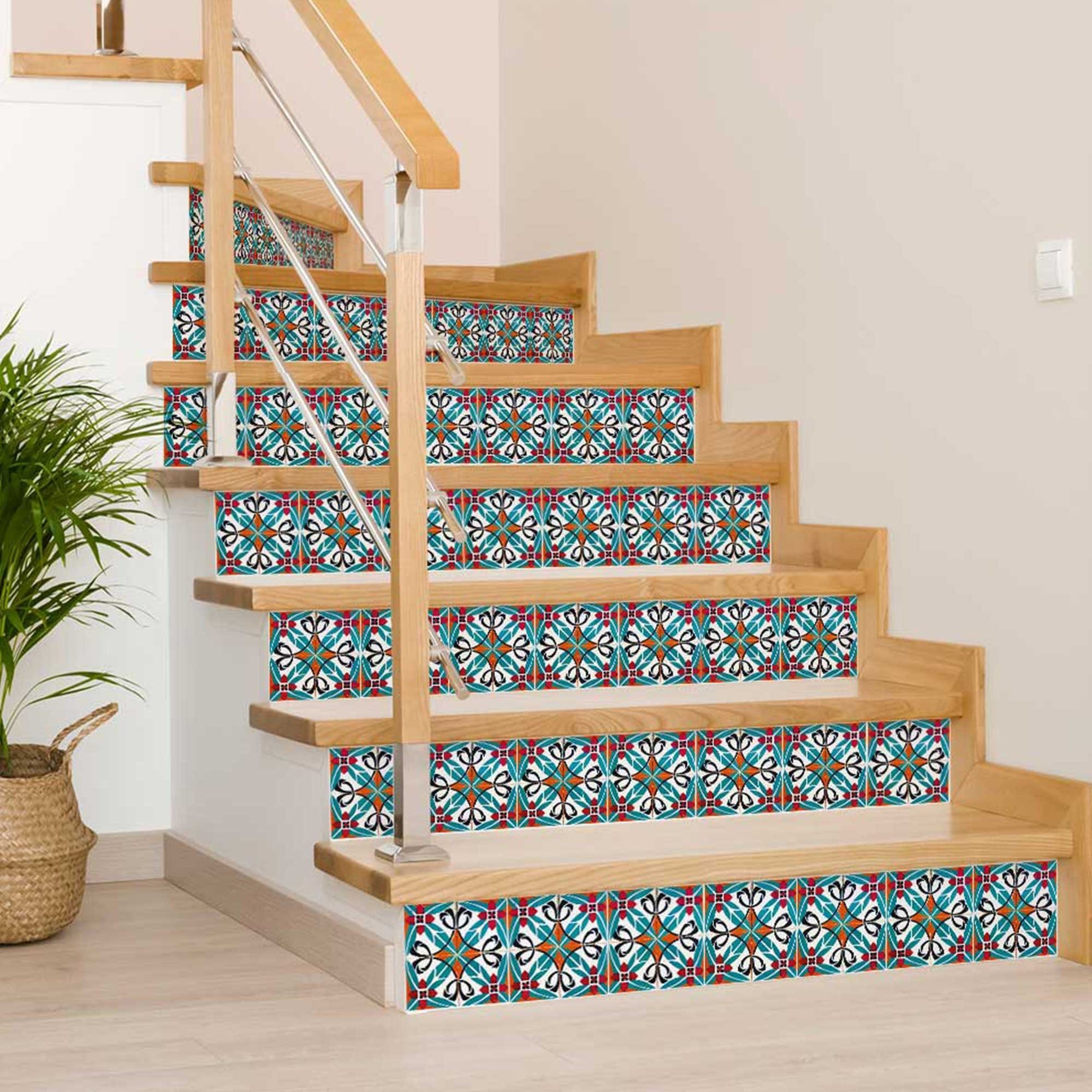 8" X 8" Cali Venice Removable  Peel And Stick Tiles - Homeroots