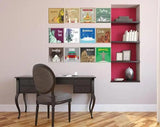 4" X 4" World Traveler Peel And Stick Removable Tiles - Homeroots