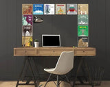 8" X 8" World Traveler Peel And Stick Removable Tiles - Homeroots