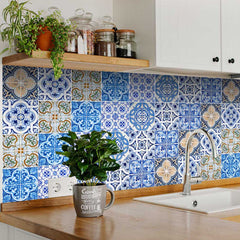 5" X 5" Dianna Mutli Mosaic Peel And Stick Tiles - Homeroots
