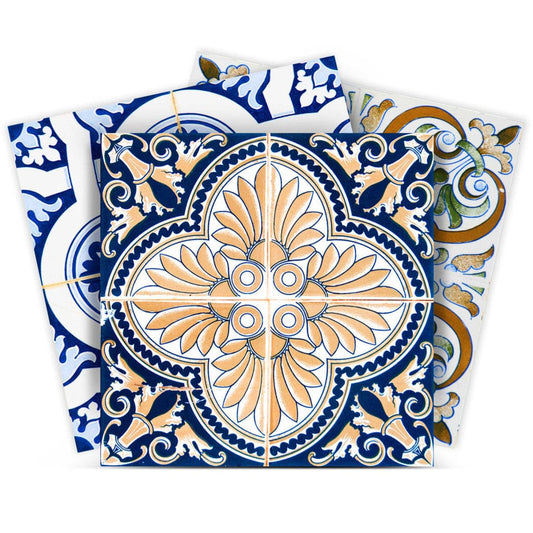 6" X 6" Dianna Mutli Mosaic Peel And Stick Tiles - Homeroots
