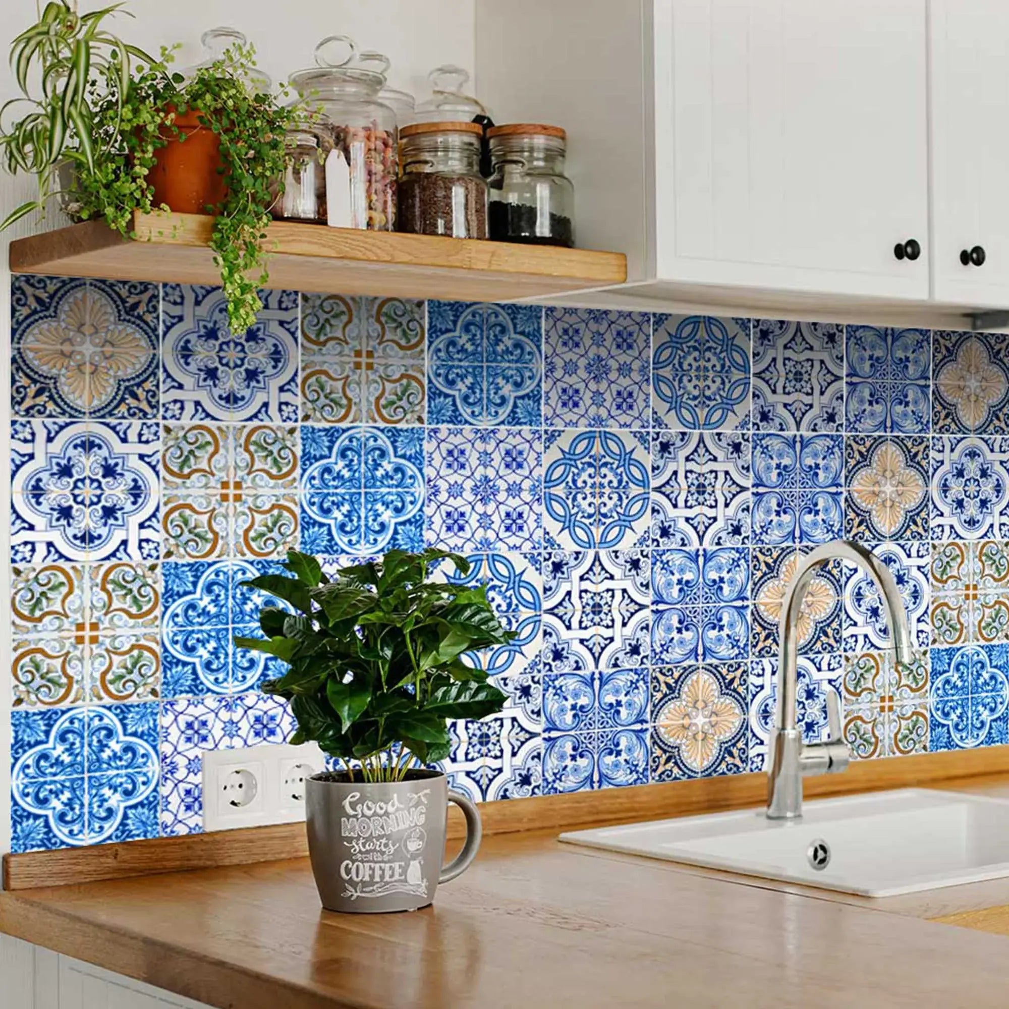 6" X 6" Dianna Mutli Mosaic Peel And Stick Tiles - Homeroots - Flyclothing LLC