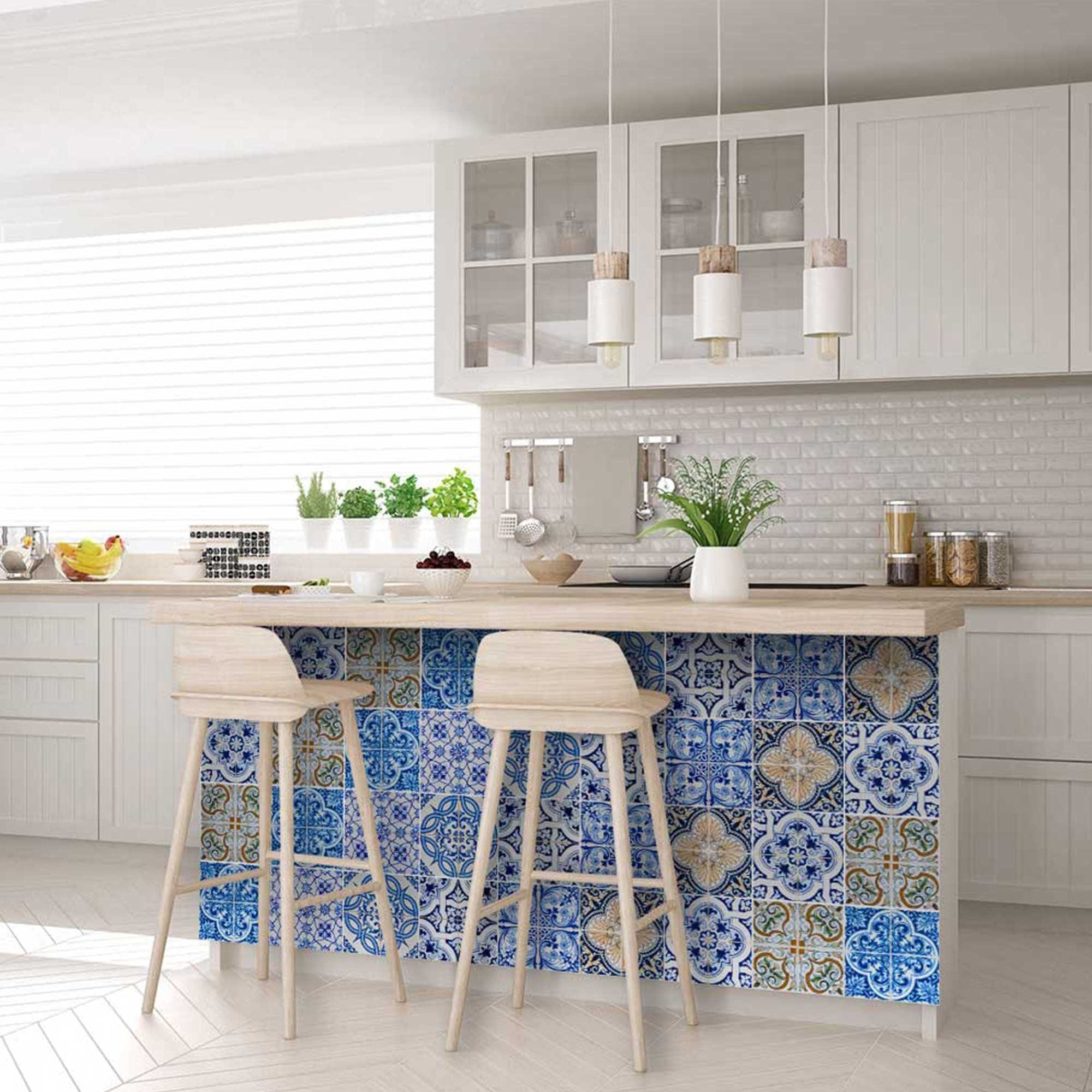 6" X 6" Dianna Mutli Mosaic Peel And Stick Tiles - Homeroots