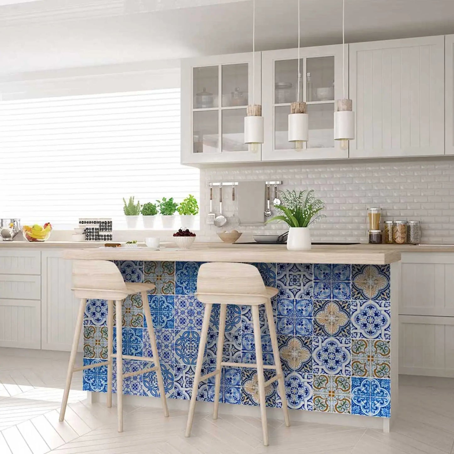 6" X 6" Dianna Mutli Mosaic Peel And Stick Tiles - Homeroots - Flyclothing LLC