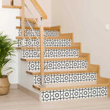7" X 7" White And Black Sun Peel And Stick Removable Tiles - Homeroots - Flyclothing LLC