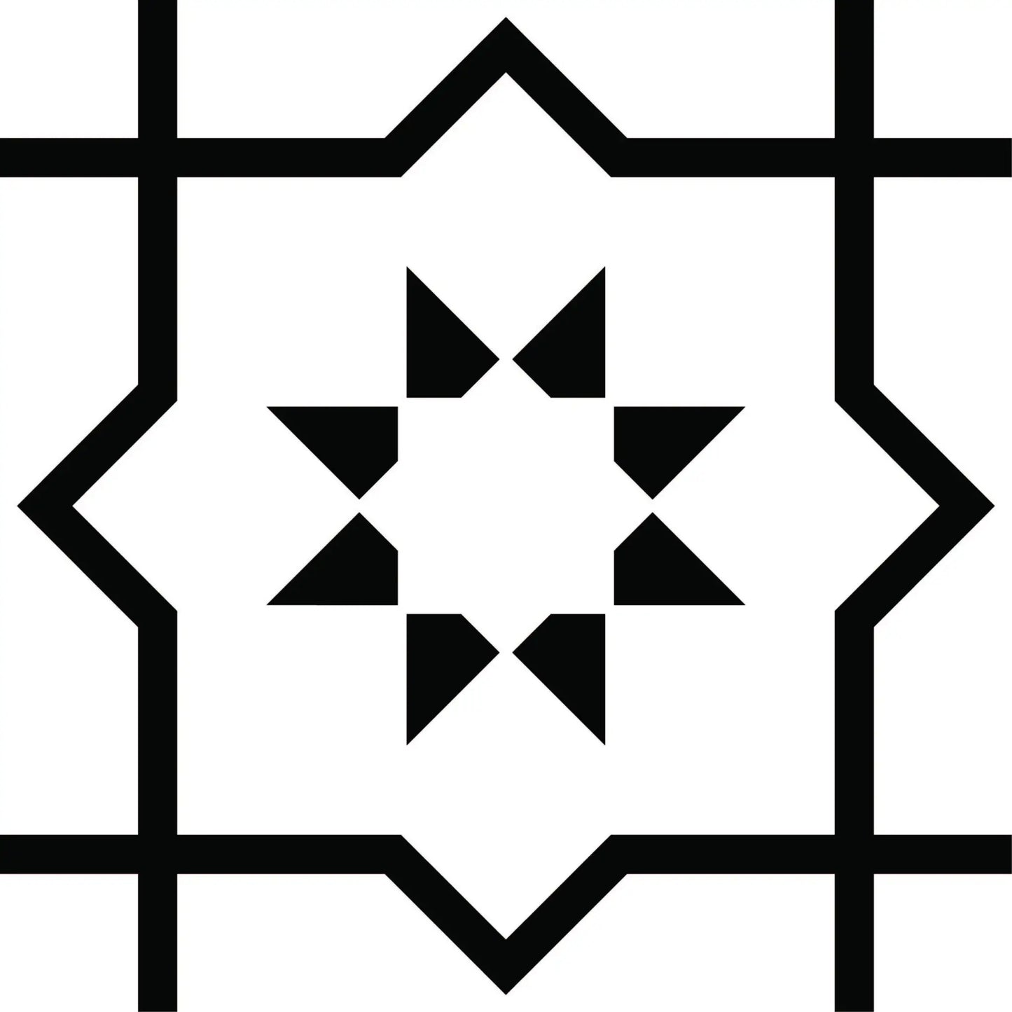 7" X 7" White And Black Sun Peel And Stick Removable Tiles - Homeroots - Flyclothing LLC