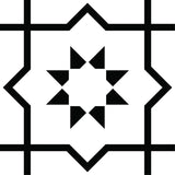 7" X 7" White And Black Sun Peel And Stick Removable Tiles - Homeroots - Flyclothing LLC