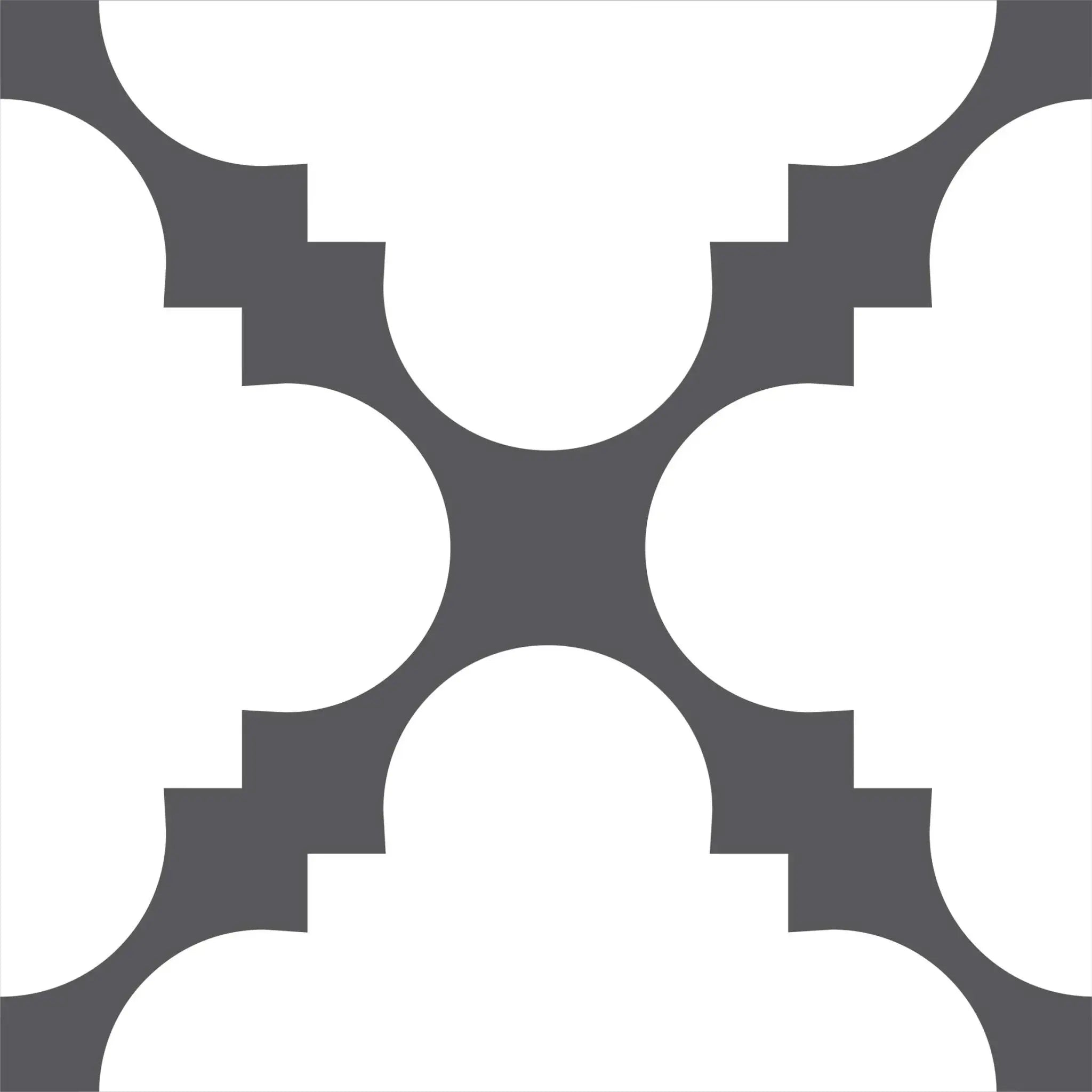 8" X 8" Dark Gray And White Tri Peel And Stick Tiles - Homeroots - Flyclothing LLC