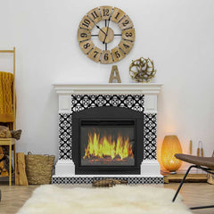 7" X 7" Black And White Coli Peel And Stick Tiles - Homeroots