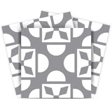 4" X 4" Light Gray And White Coli Peel And Stick Tiles - Homeroots