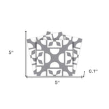 5" X 5" Light Gray And White Coli Peel And Stick Tiles - Homeroots - Flyclothing LLC