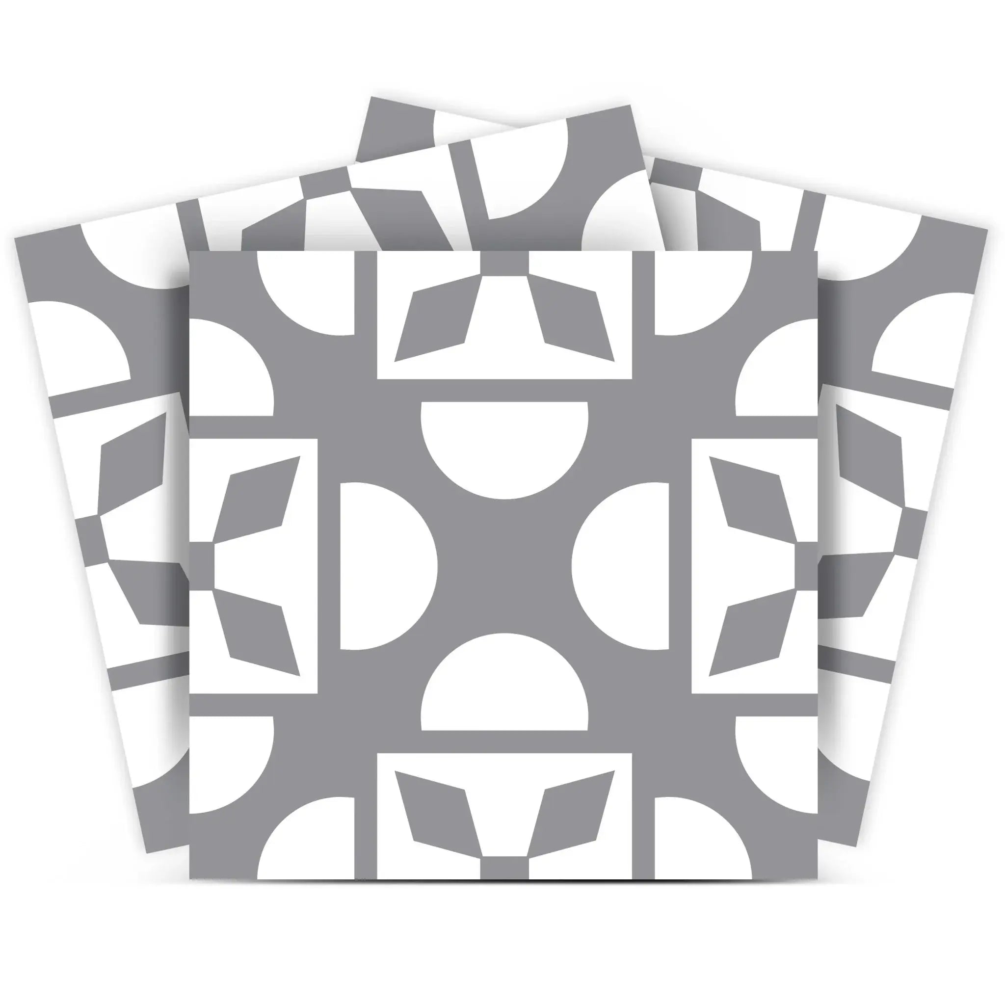 6" X 6" Light Gray And White Coli Peel And Stick Tiles - Homeroots - Flyclothing LLC