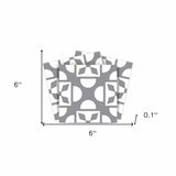 6" X 6" Light Gray And White Coli Peel And Stick Tiles - Homeroots - Flyclothing LLC