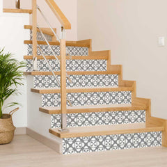 7" X 7" Light Gray And White Coli Peel And Stick Tiles - Homeroots