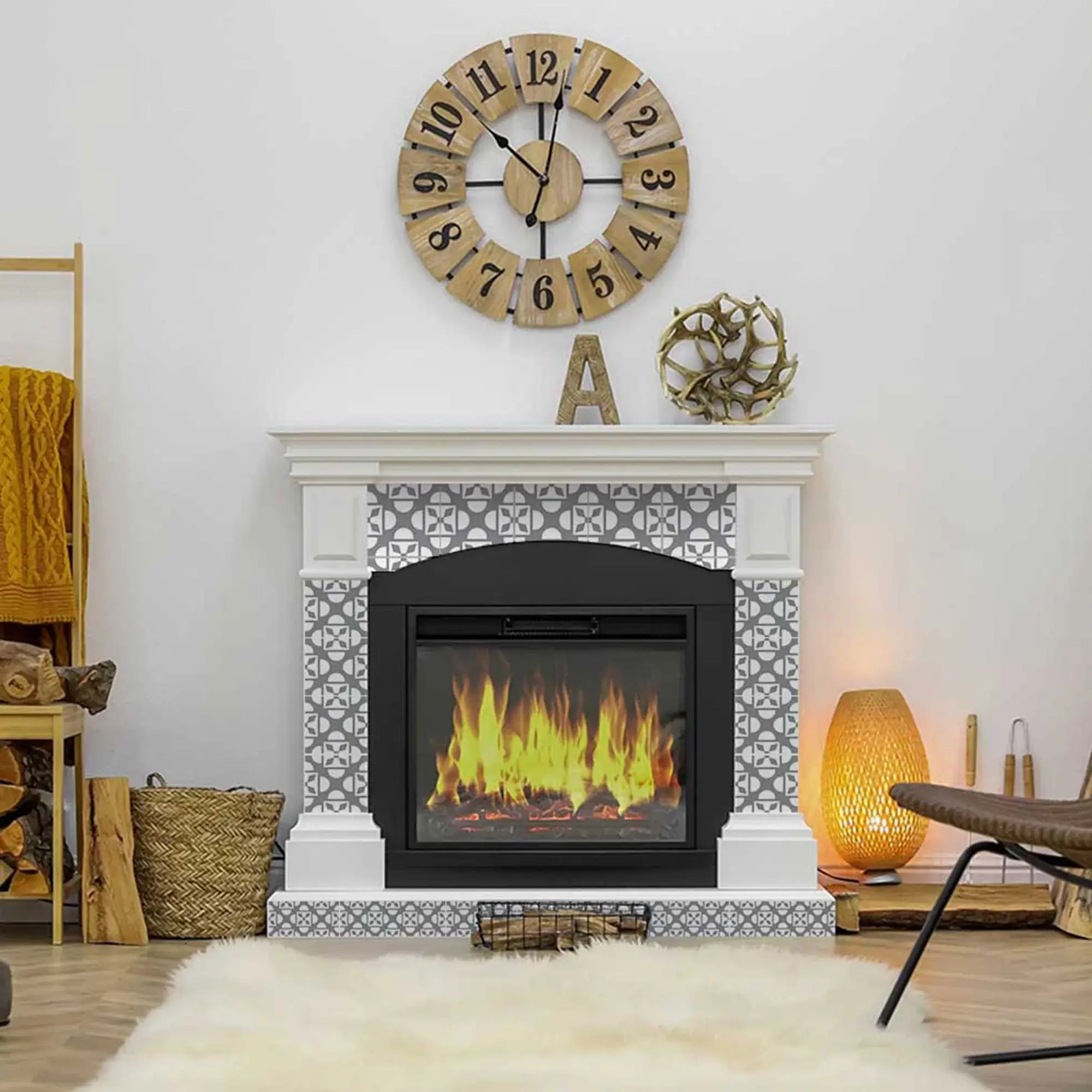 8" X 8" Light Gray And White Coli Peel And Stick Tiles - Homeroots - Flyclothing LLC