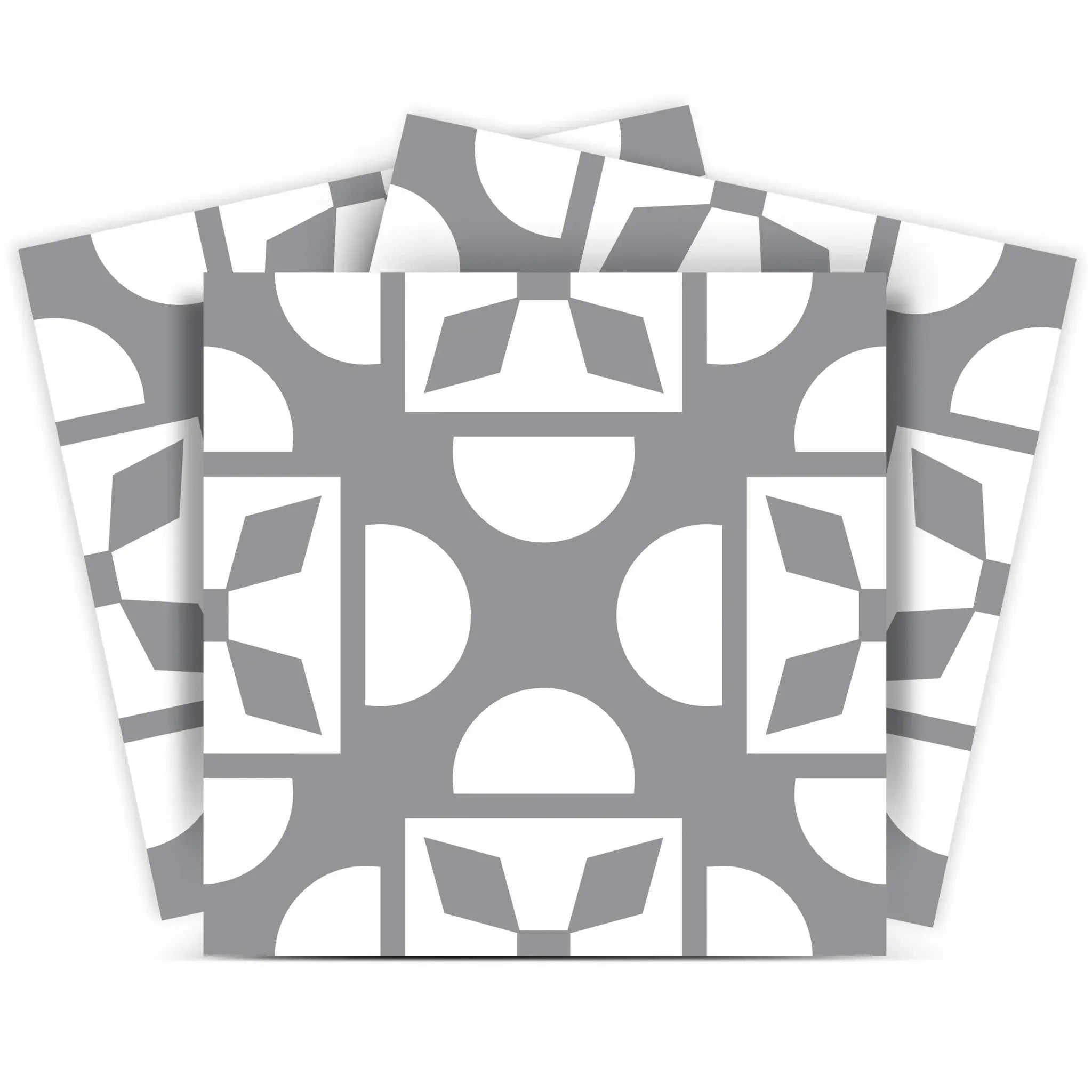 8" X 8" Light Gray And White Coli Peel And Stick Tiles - Homeroots - Flyclothing LLC