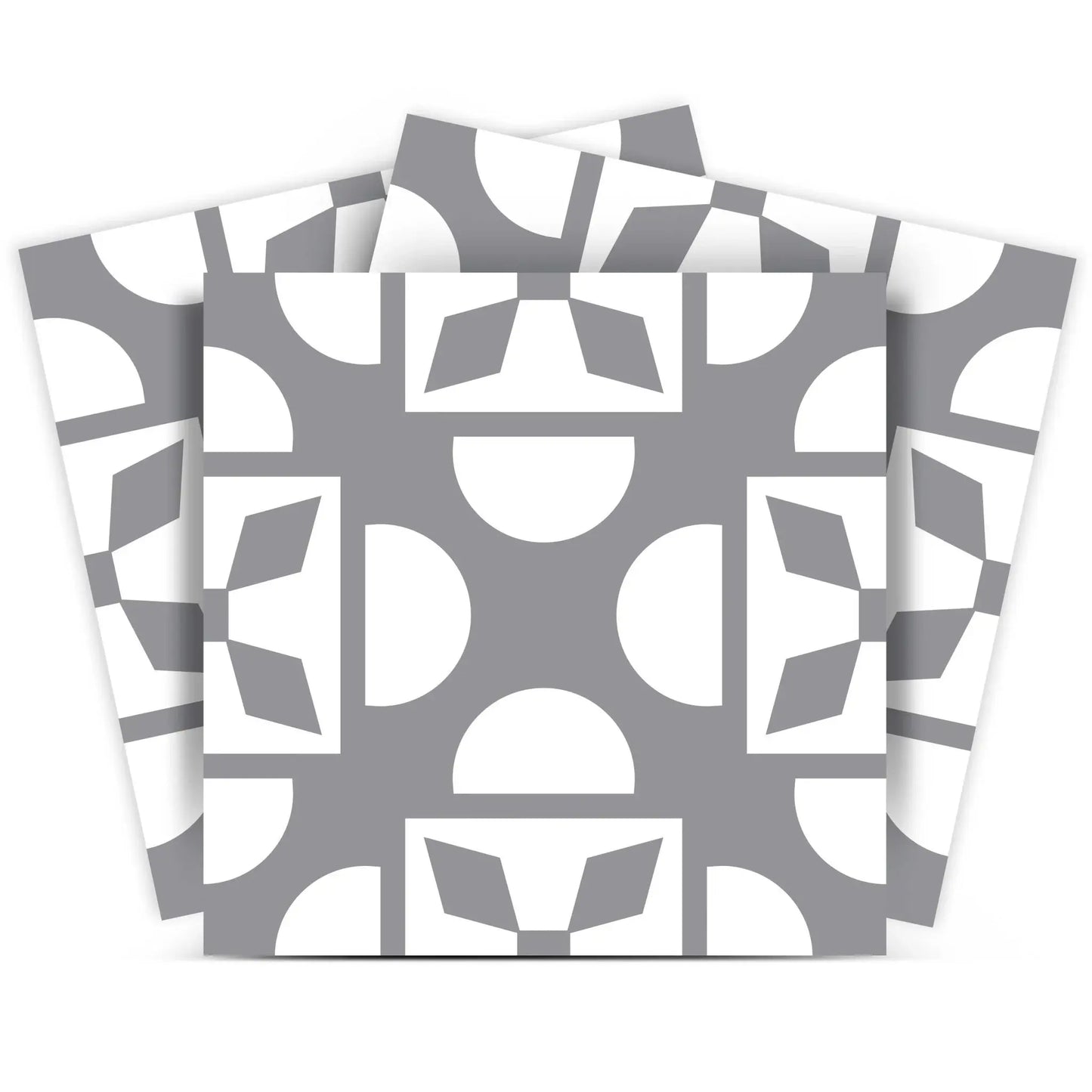 8" X 8" Light Gray And White Coli Peel And Stick Tiles - Homeroots - Flyclothing LLC