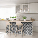 5" X 5" Dark Gray And White Coli Peel And Stick Tiles - Homeroots - Flyclothing LLC