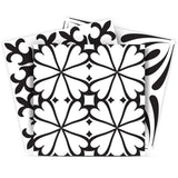 4" X 4" Black And White Mash Peel And Stick Removable Tiles - Homeroots - Flyclothing LLC