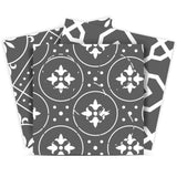 6" X 6" Gray And White Mosaic Peel And Stick Removable Tiles - Homeroots