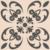 4" X 4" Charcoal Orchid Peel And Stick Removable Tiles - Homeroots