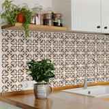 6" X 6" Charcoal Orchid Peel And Stick Removable Tiles - Homeroots - Flyclothing LLC