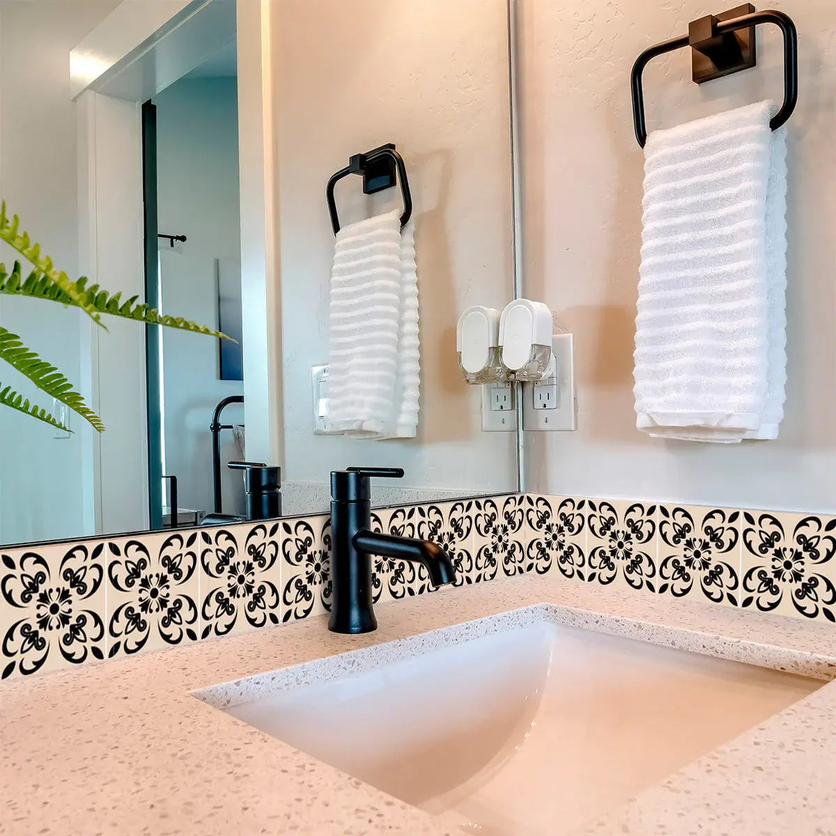 6" X 6" Mini Orchid Peel And Stick Removable Tiles - Homeroots - Flyclothing LLC