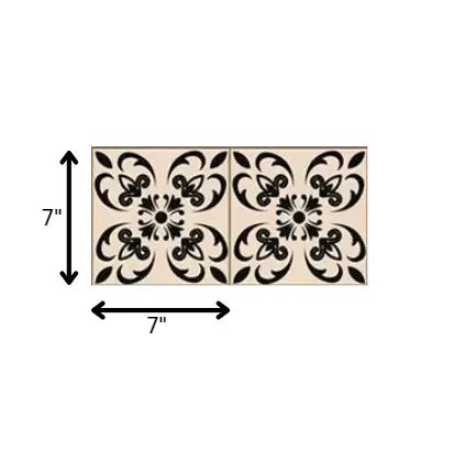 7" X 7" Mini Orchid Peel And Stick Removable Tiles - Homeroots - Flyclothing LLC