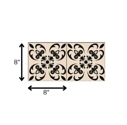 8" X 8" Mini Orchid Peel And Stick Removable Tiles - Homeroots - Flyclothing LLC
