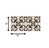 8" X 8" Mini Orchid Peel And Stick Removable Tiles - Homeroots - Flyclothing LLC