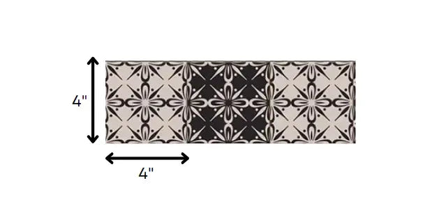4" X 4" The Clover Peel And Stick Removable Tiles - Homeroots - Flyclothing LLC