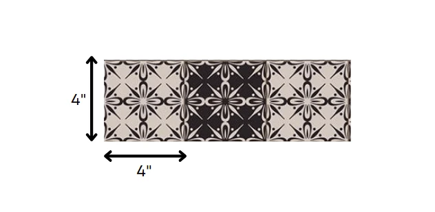 4" X 4" The Clover Peel And Stick Removable Tiles - Homeroots