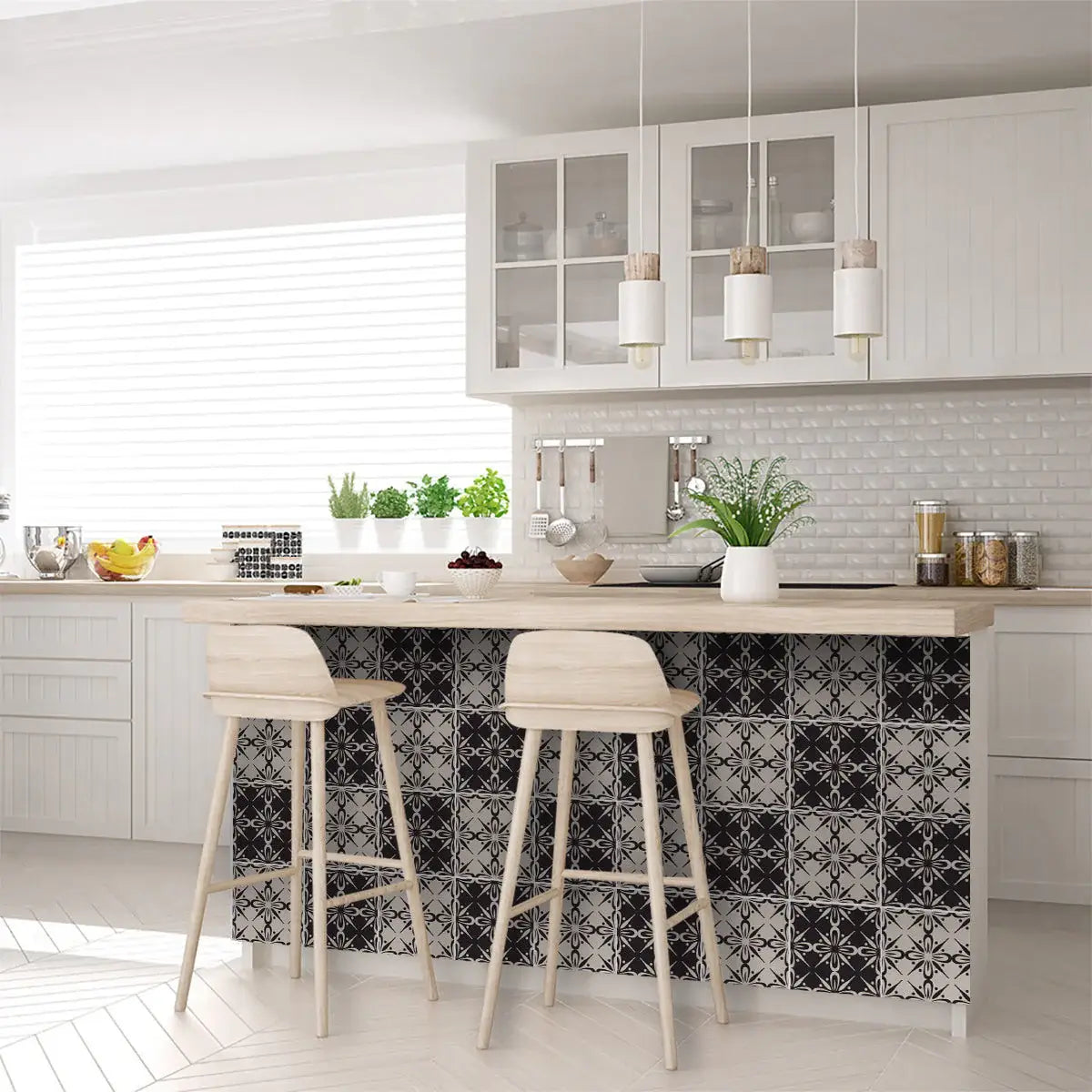 7" X 7" The Clover Peel And Stick Removable Tiles - Homeroots - Flyclothing LLC